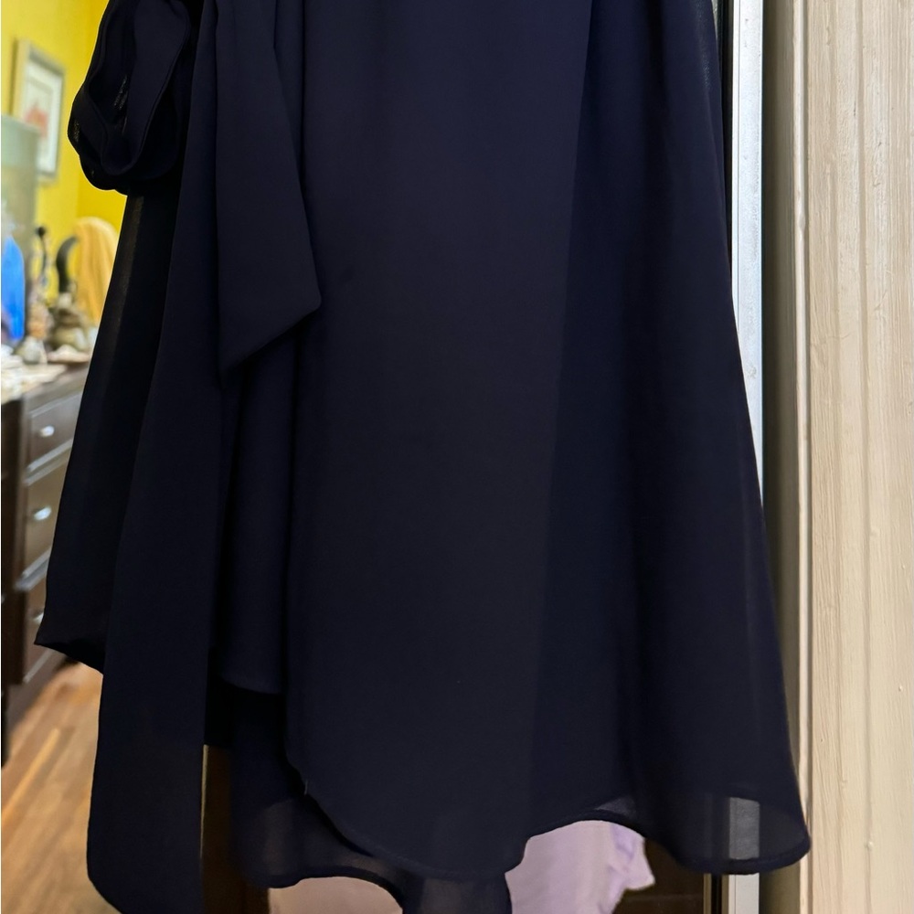 Jr dress with sheer sleeves